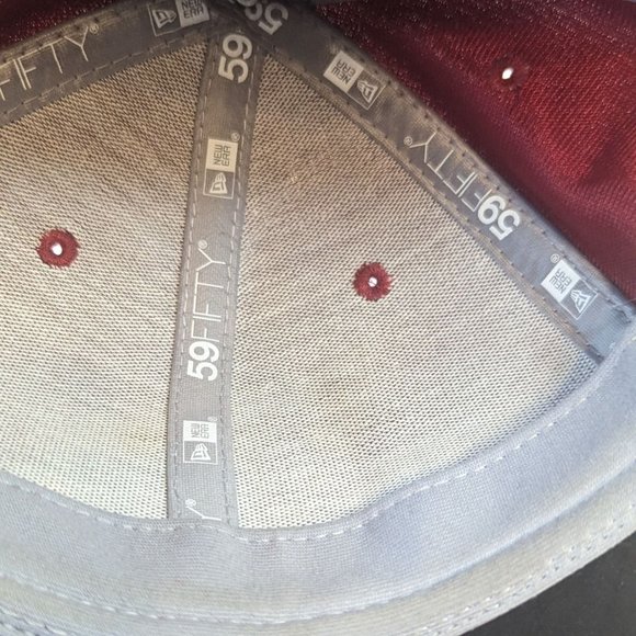 New Era NFL Arizona Cardinals 59Fifty Red Fitted Hat 7 5/8 - Picture 7 of 8